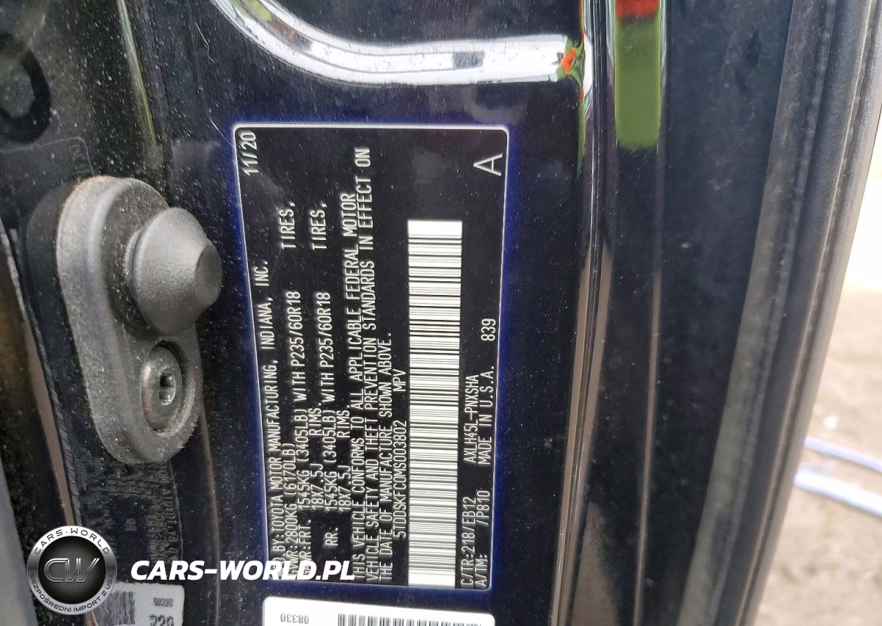 2021 Toyota Sienna Xse 7-Passenger VIN:5TDDSKFC0MS003802 - 13