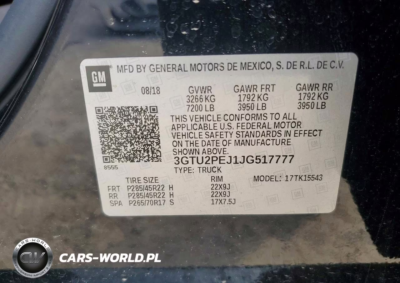 2018 GMC Sierra K1500 Denali VIN:3GTU2PEJ1JG517777 - 13