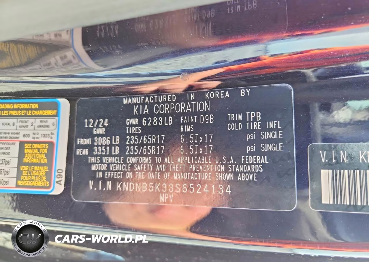 2025 Kia Carnival Lxs VIN:KNDNB5K33S6524134 - 14