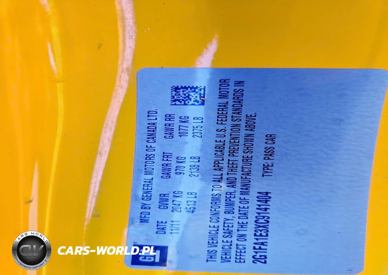 2012 Chevrolet Camaro Ls VIN:2G1FA1E3XC9141404 - 13