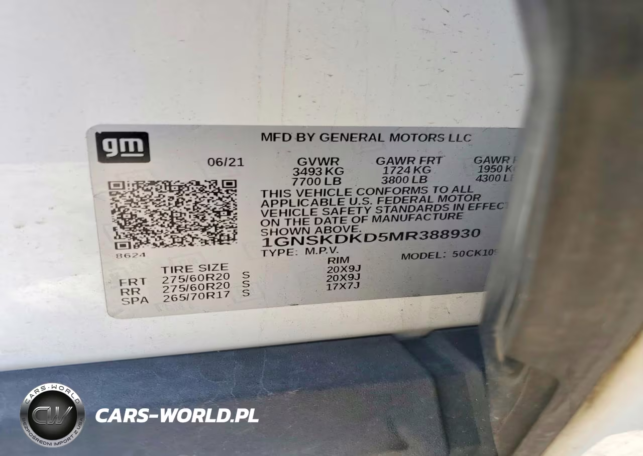 2021 Chevrolet Suburban K1500 Z71 VIN:1GNSKDKD5MR388930 - 14