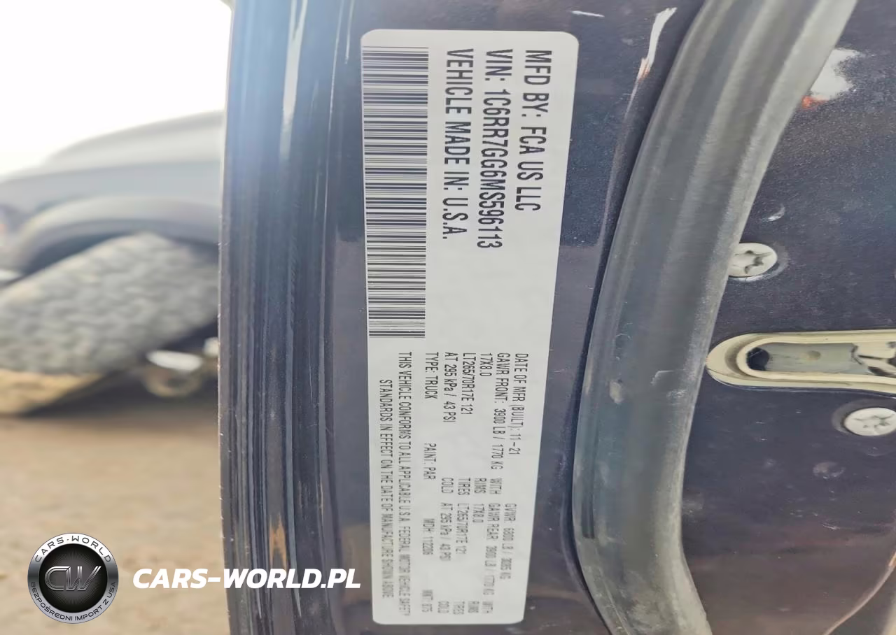 2021 Ram 1500 Classic Slt VIN:1C6RR7GG6MS596113 - 12