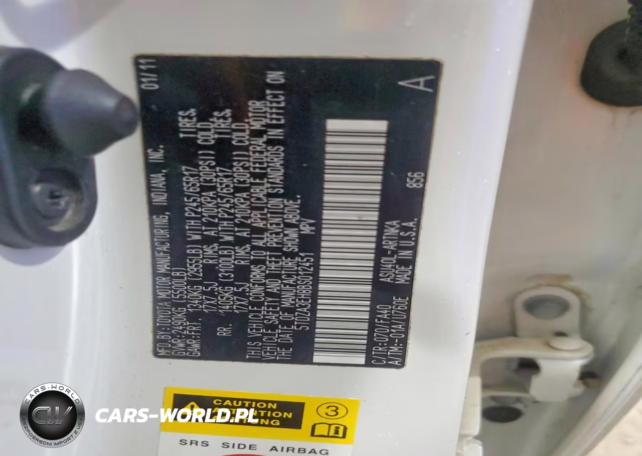2011 Toyota Highlander Base VIN:5TDZA3EH8BS012451 - 13