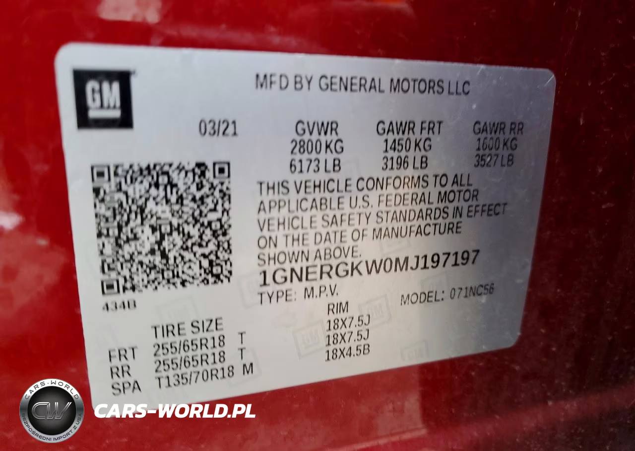 2021 Chevrolet Traverse Lt VIN:1GNERGKW0MJ197197 - 13