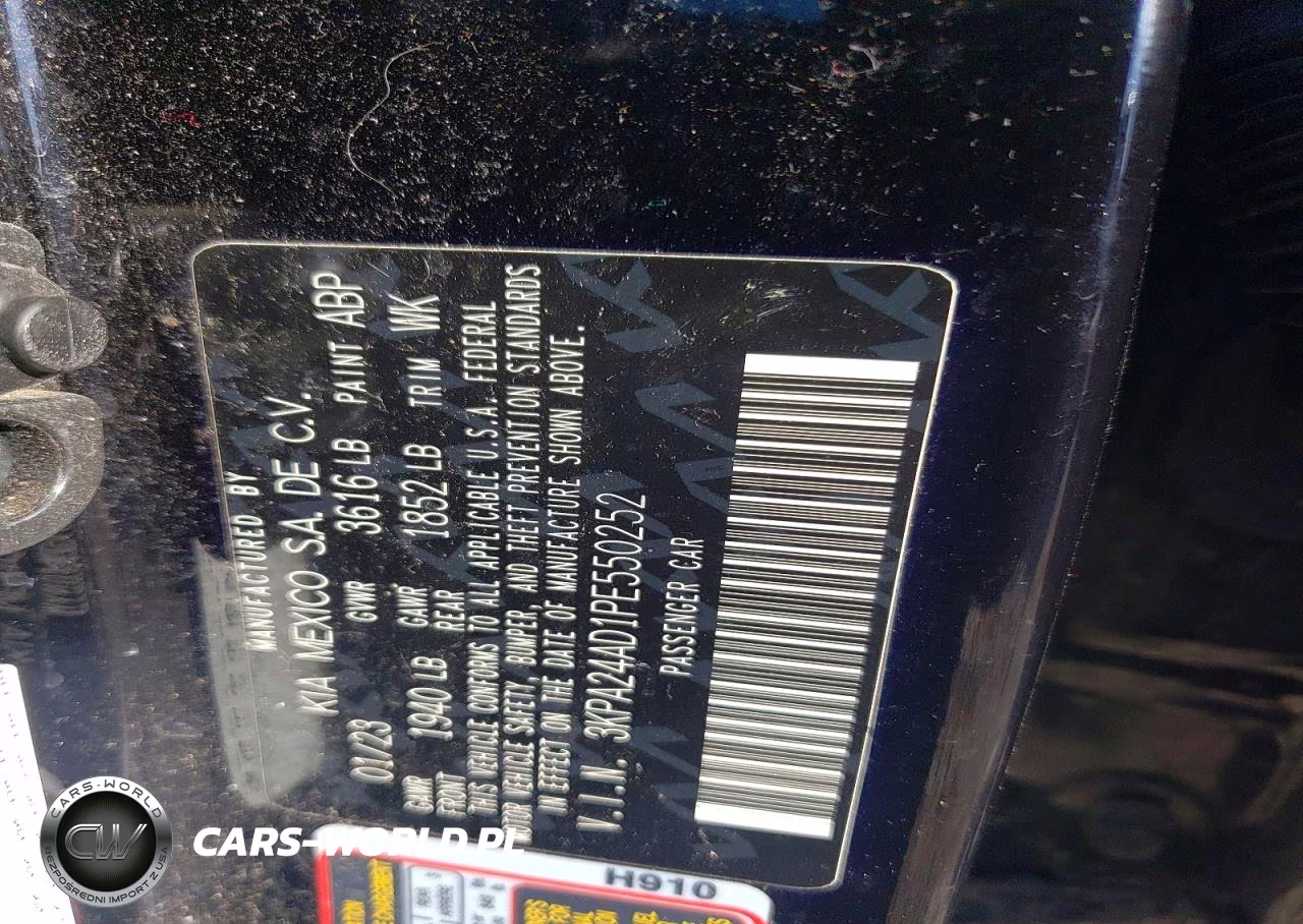 2023 Kia Rio S VIN:3KPA24AD1PE550252 - 13