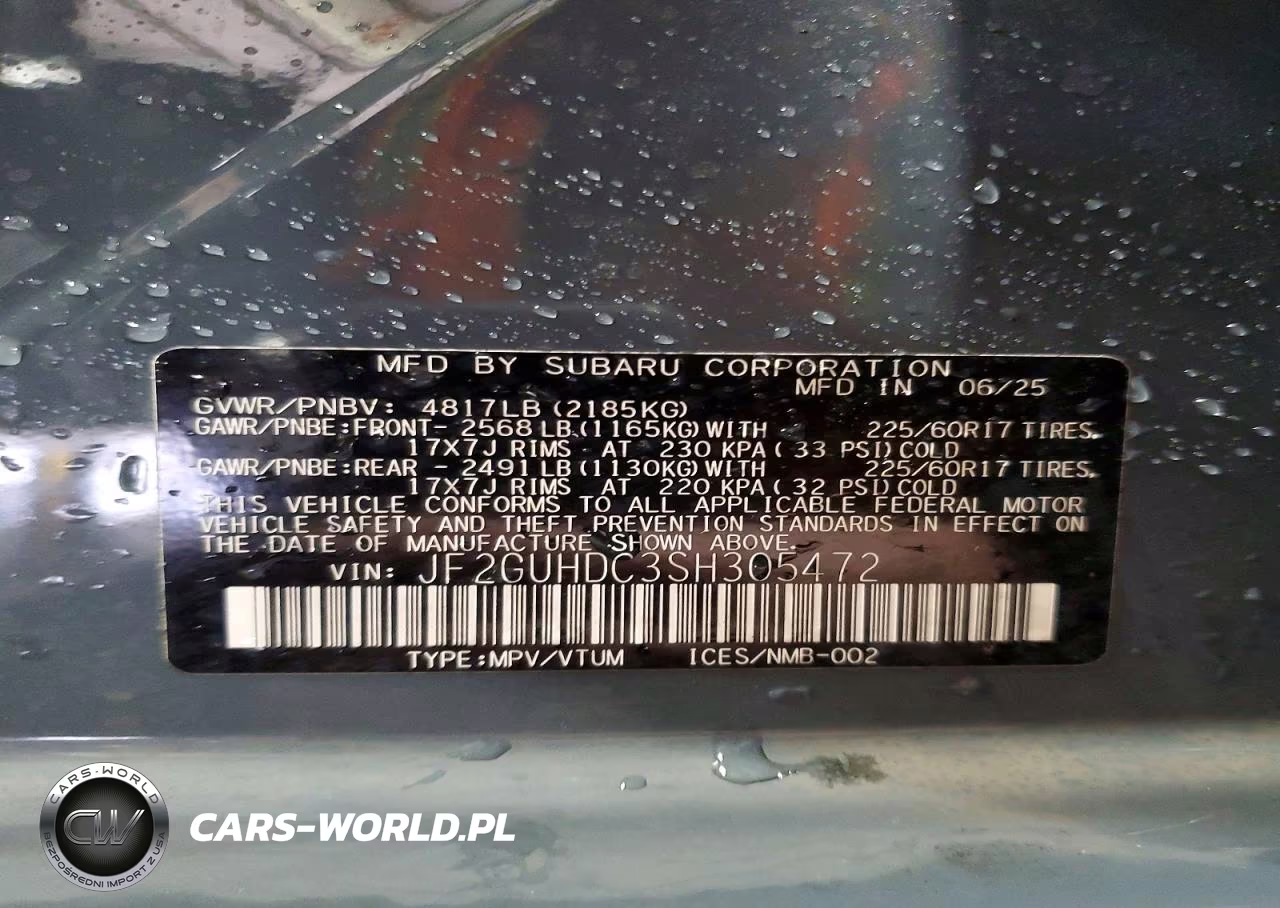 2025 Subaru Crosstrek Premium VIN:JF2GUHDC3SH305472 - 14