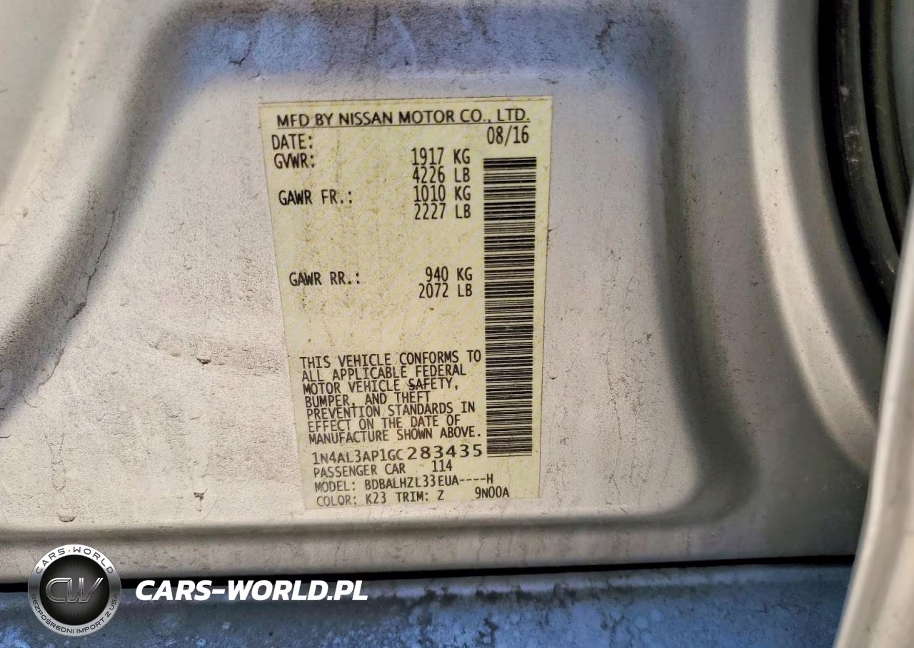 2016 Nissan Altima 2.5 Sr VIN:1N4AL3AP1GC283435 - 13