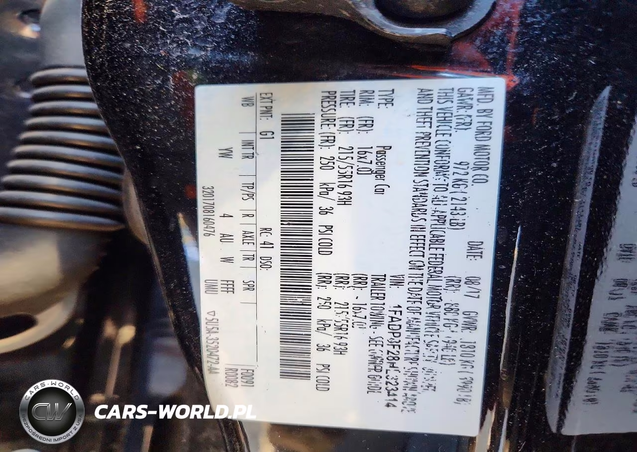 2017 Ford Focus Se VIN:1FADP3F28HL323414 - 12
