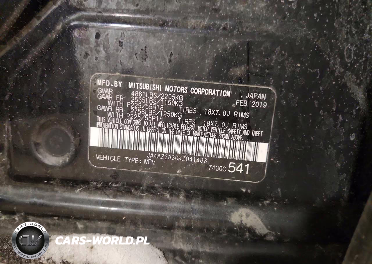 2019 Mitsubishi Outlander Se VIN:JA4AZ3A30KZ041483 - 13