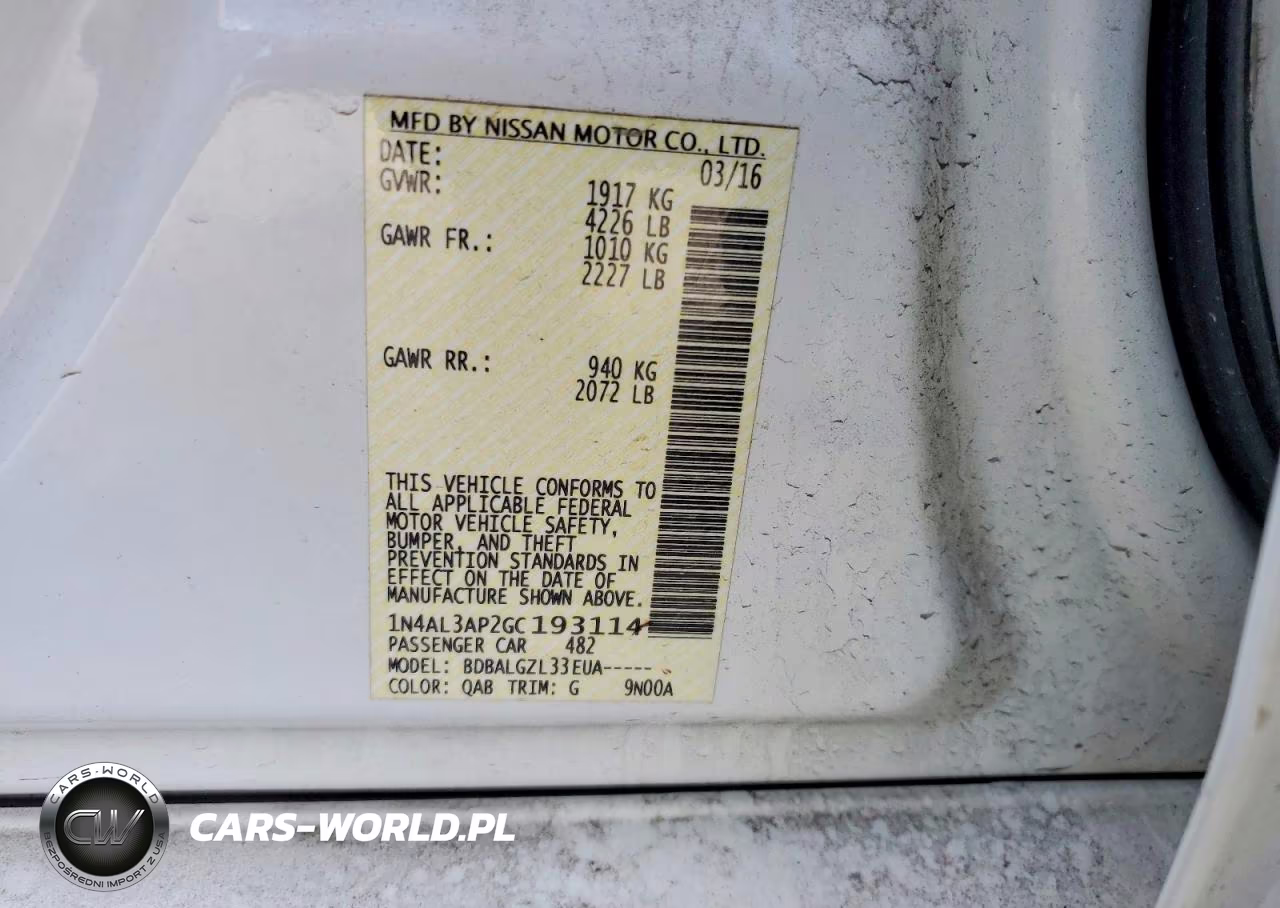 2016 Nissan Altima VIN:1N4AL3AP2GC193114 - 13