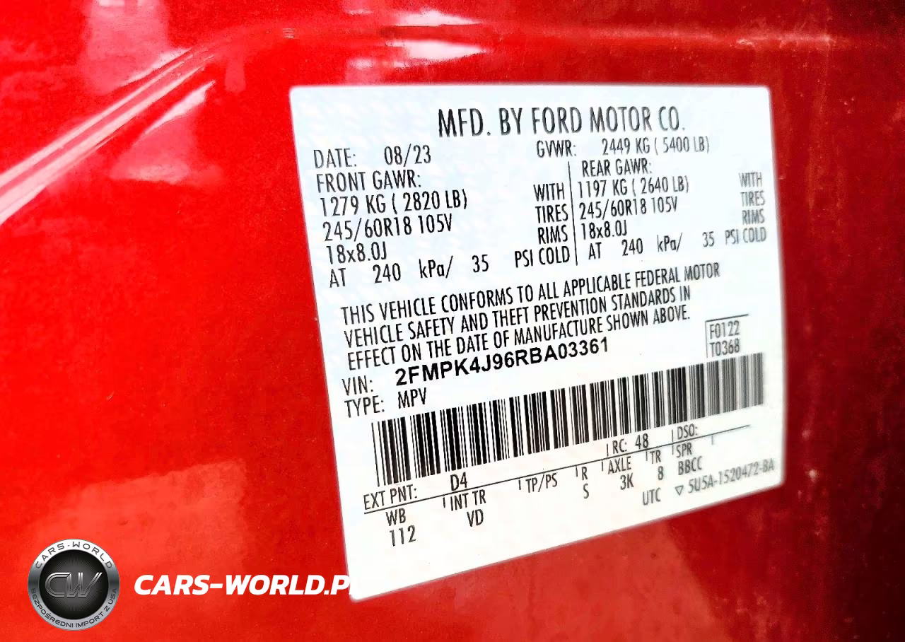 2024 Ford Edge Sel VIN:2FMPK4J96RBA03361 - 13
