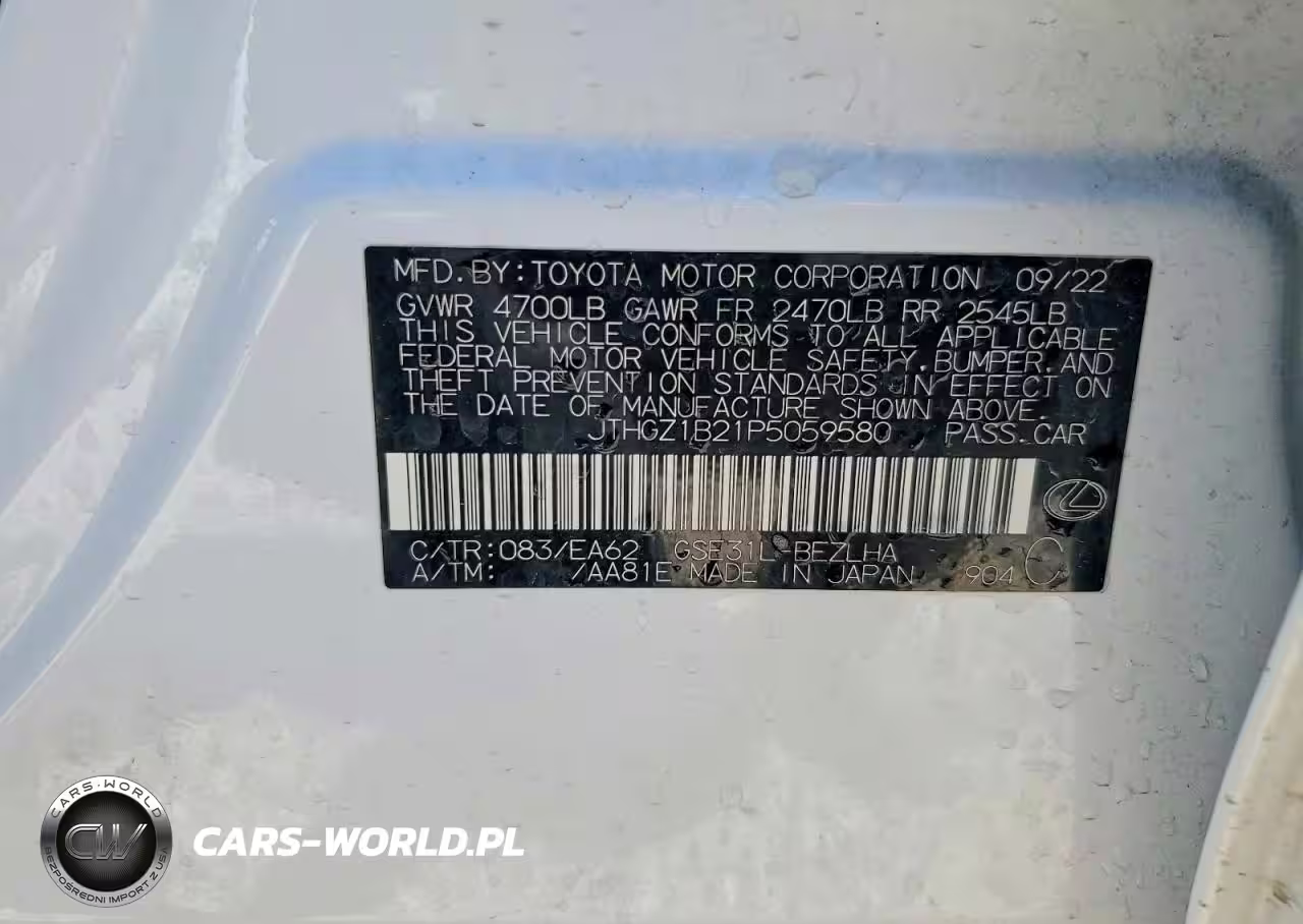 2023 Lexus Is 350 F Sport VIN:JTHGZ1B21P5059580 - 12