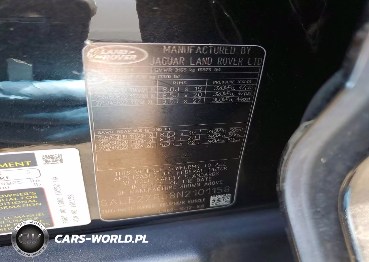 2022 Land Rover Defender 110 X-Dynamic Se VIN:SALE27RU8N2101158 - 13