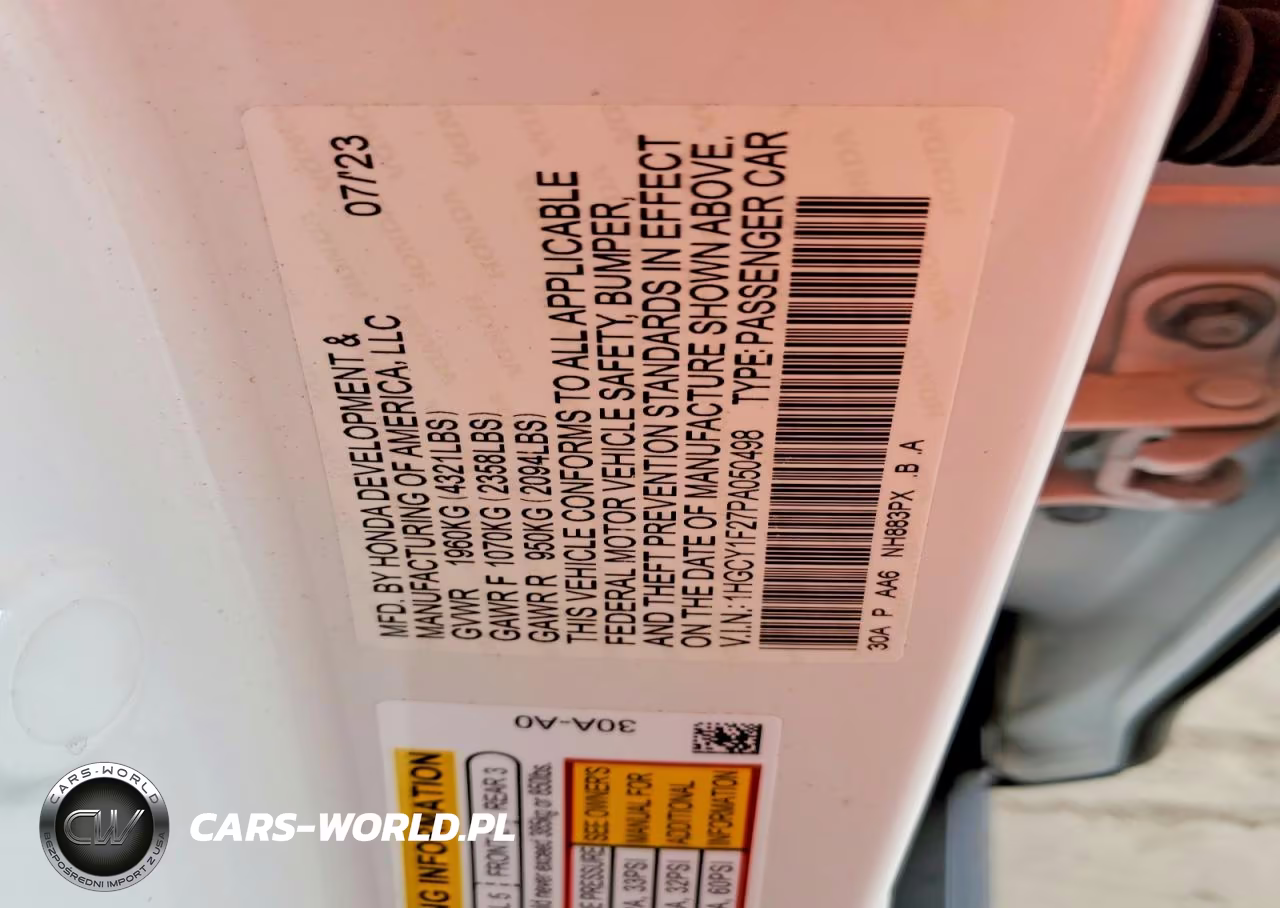 2023 Honda Accord Lx VIN:1HGCY1F27PA050498 - 12