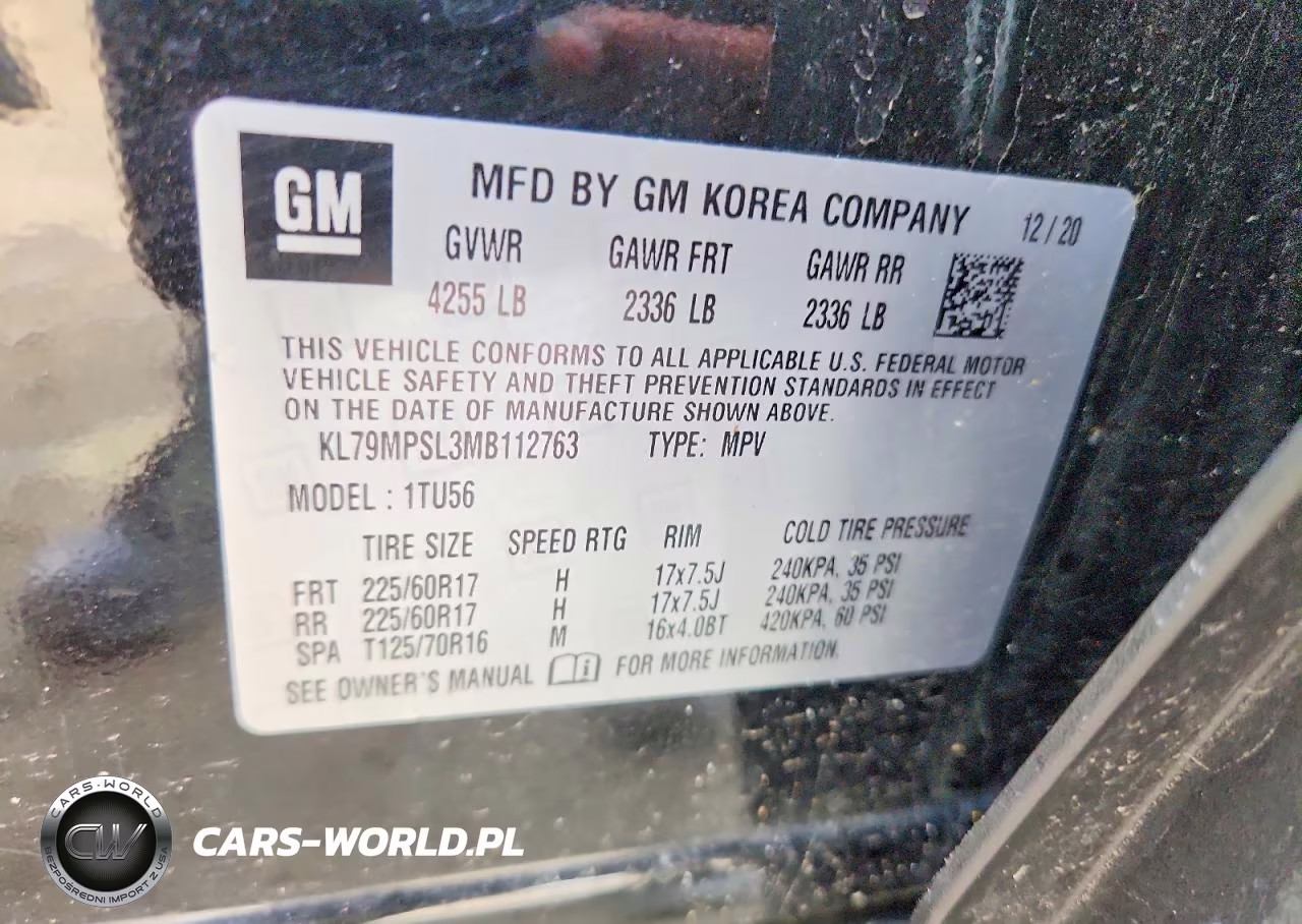 2021 Chevrolet Trailblazer Lt VIN:KL79MPSL3MB112763 - 13