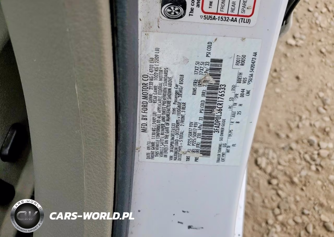 2012 Ford Fusion Hybrid VIN:3FADP0L36CR176533 - 12