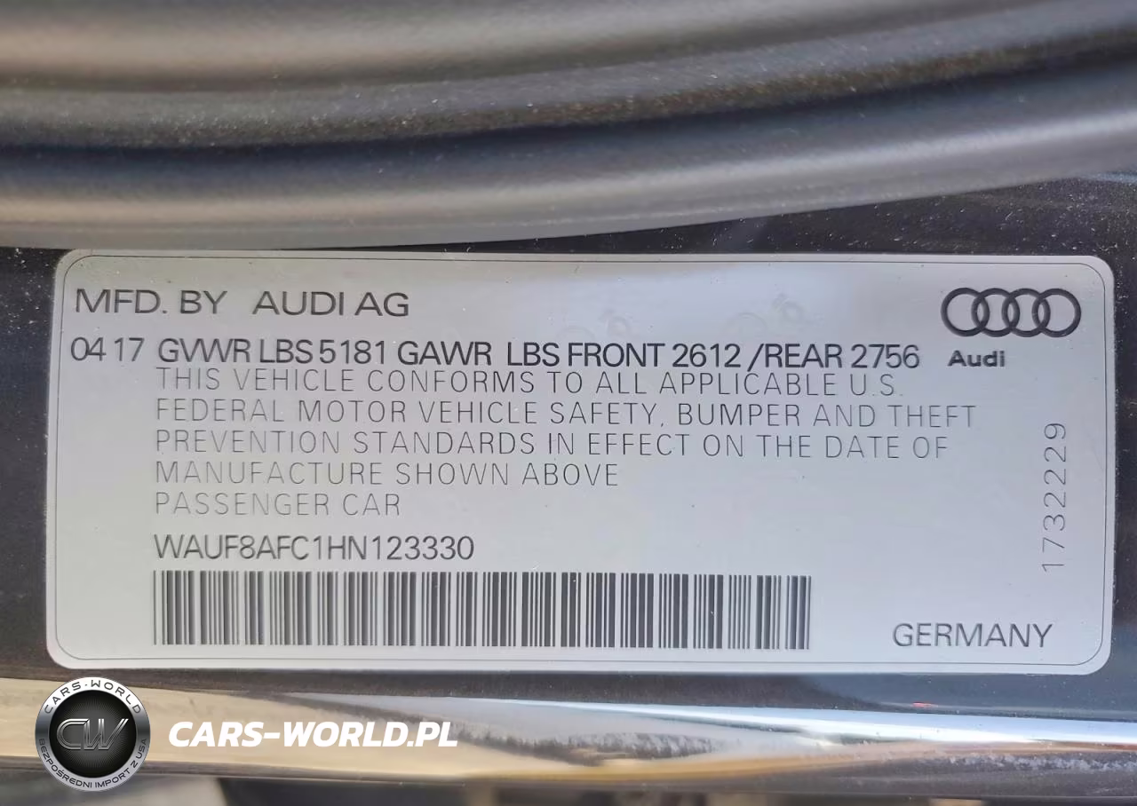 2017 Audi A6 VIN:WAUF8AFC1HN123330 - 12