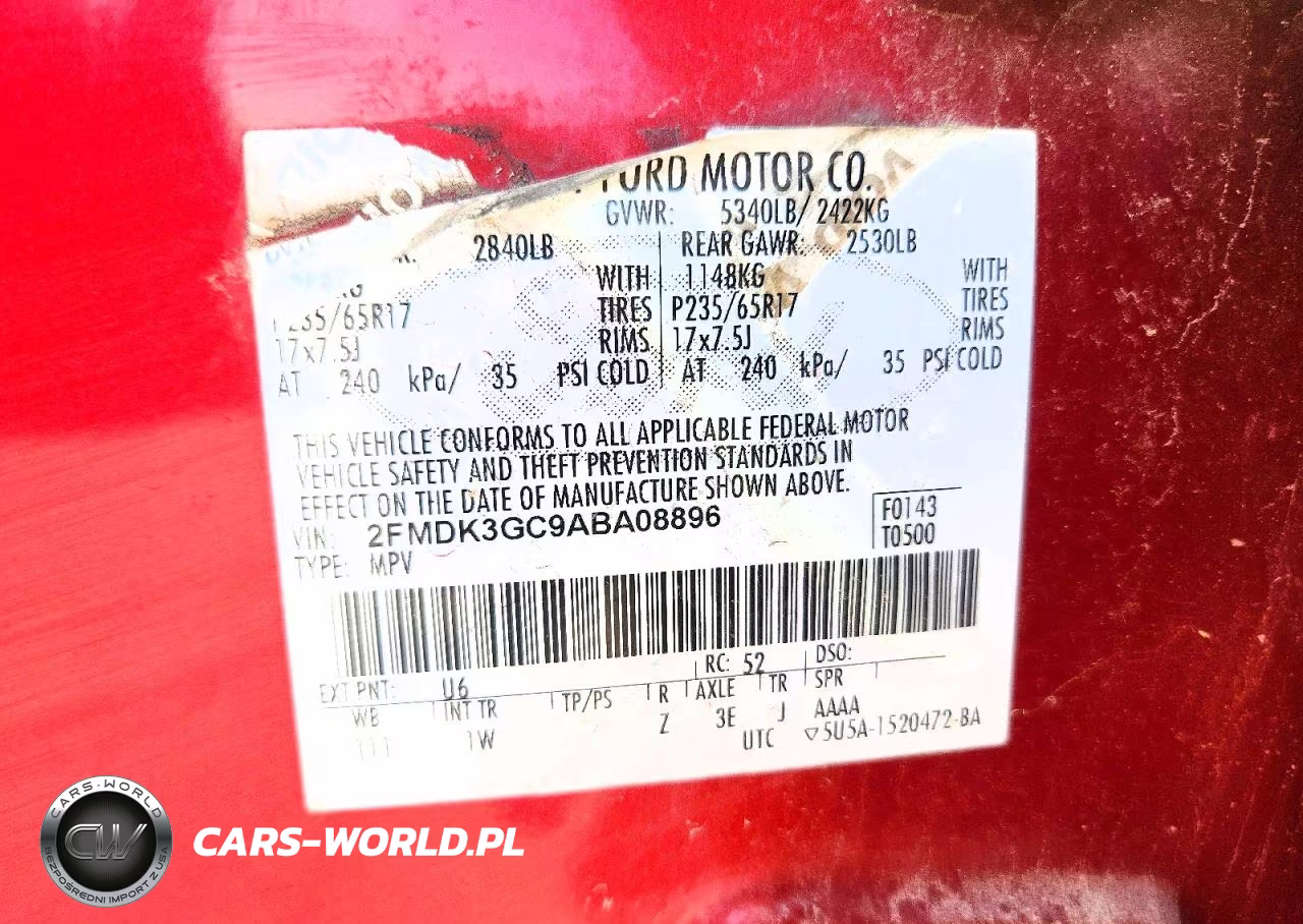2010 Ford Edge Se VIN:2FMDK3GC9ABA08896 - 13