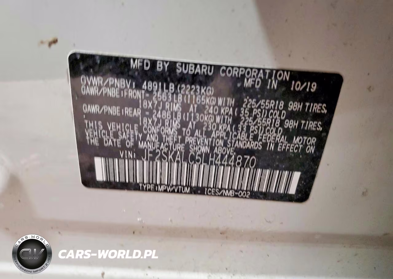 2020 Subaru Forester Sport VIN:JF2SKALC5LH444870 - 14