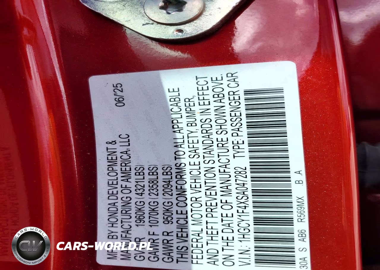 2025 Honda Accord Se VIN:1HGCY1F4XSA047282 - 12