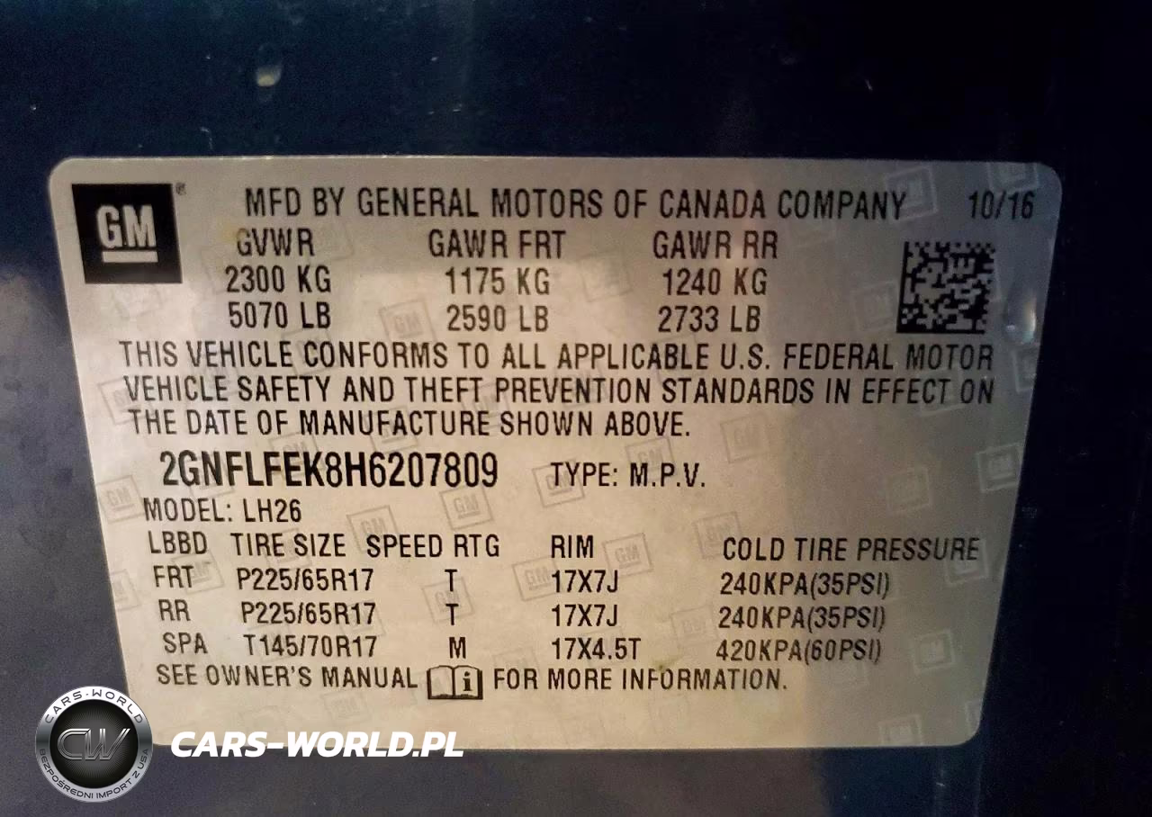 2017 Chevrolet Equinox Lt VIN:2GNFLFEK8H6207809 - 13