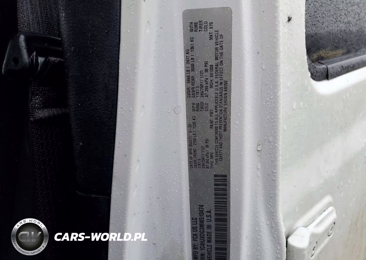 2021 Jeep Wrangler Unlimited Sport VIN:1C4HJXDG3MW510474 - 13