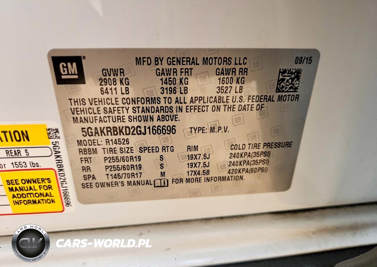 2016 Buick Enclave VIN:5GAKRBKD2GJ166696 - 14