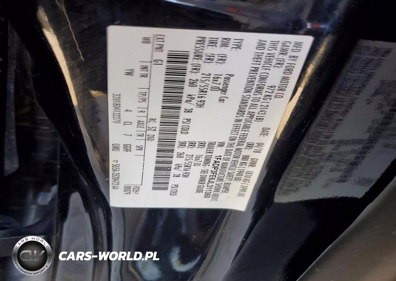 2018 Ford Focus Se VIN:1FADP3FE6JL311360 - 12