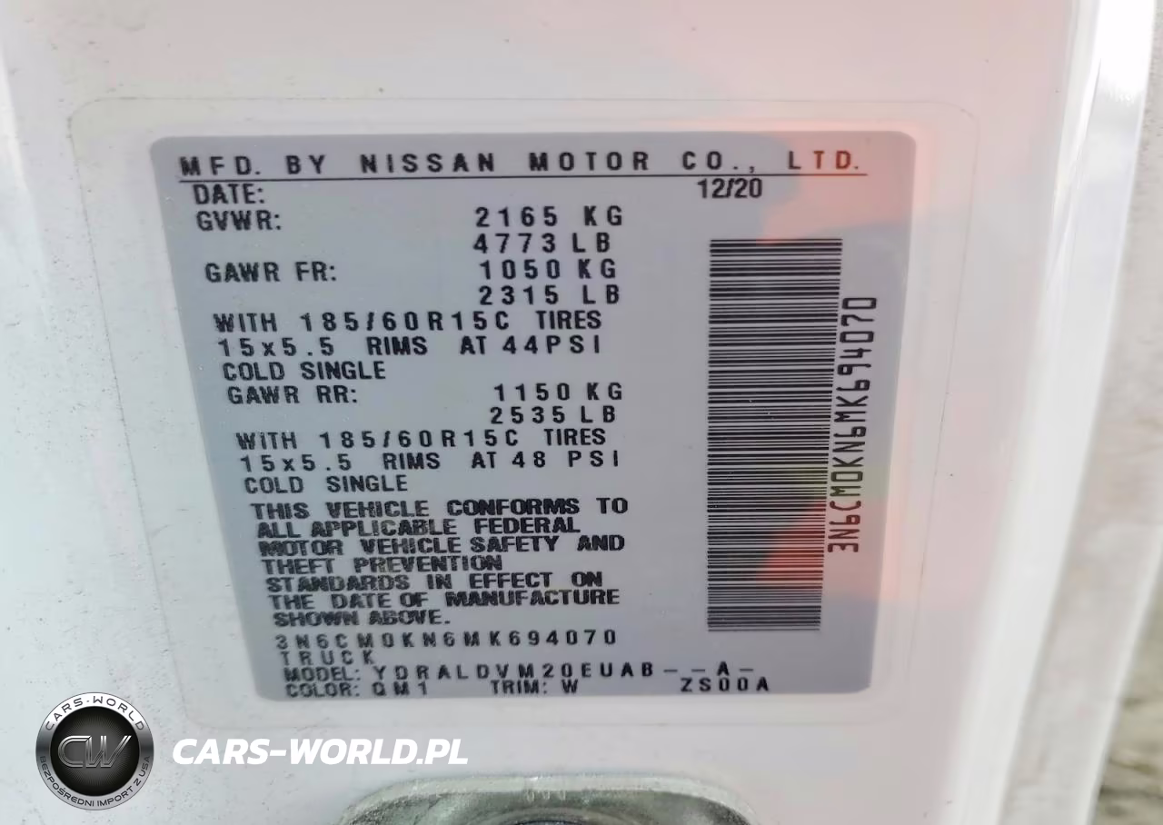 2021 Nissan Nv200 Utility - Service Van VIN:3N6CM0KN6MK694070 - 12