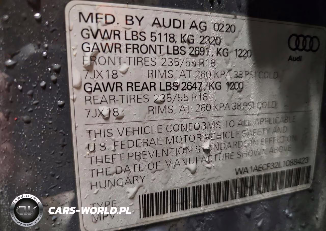 2020 Audi Q3 Premium VIN:WA1AECF32L1088423 - 13