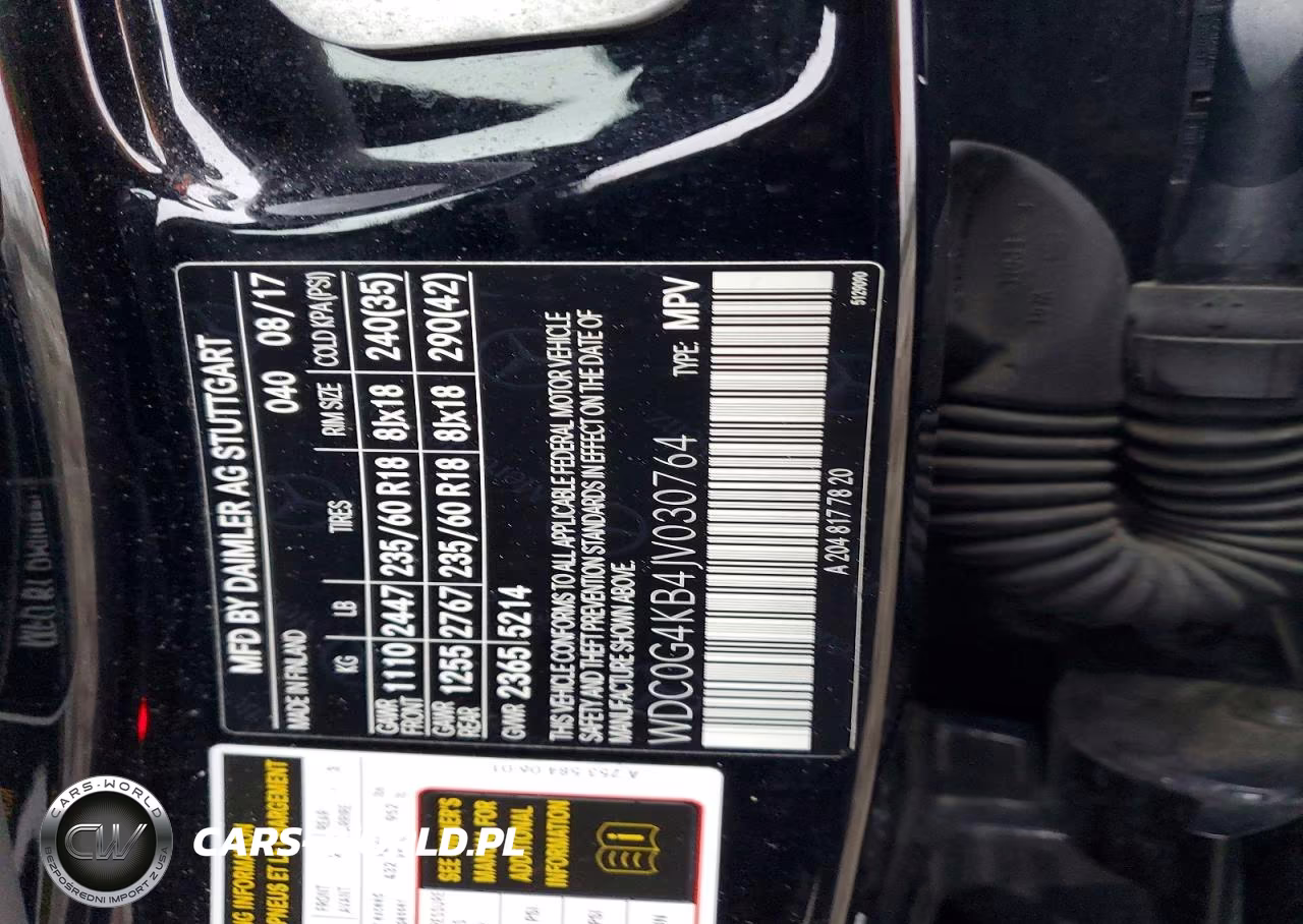 2018 Mercedes-Benz Glc 300 4Matic VIN:WDC0G4KB4JV030764 - 13