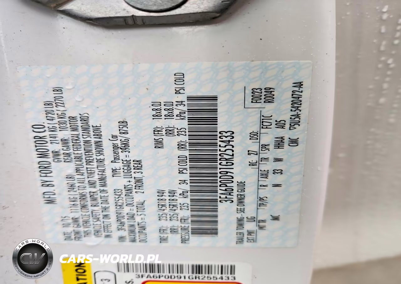 2016 Ford Fusion Titanium VIN:3FA6P0D91GR255433 - 12