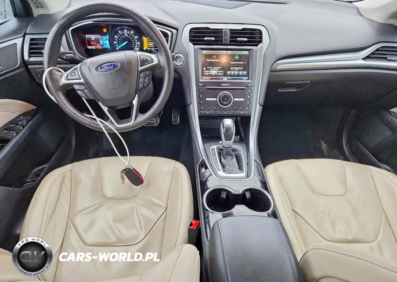 2016 Ford Fusion Titanium VIN:3FA6P0D91GR255433 - 8