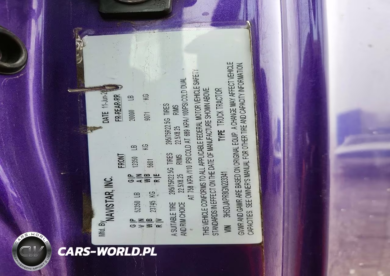2016 International Lf687 Semi Truck VIN:3HSDJAPR8GN223341 - 10
