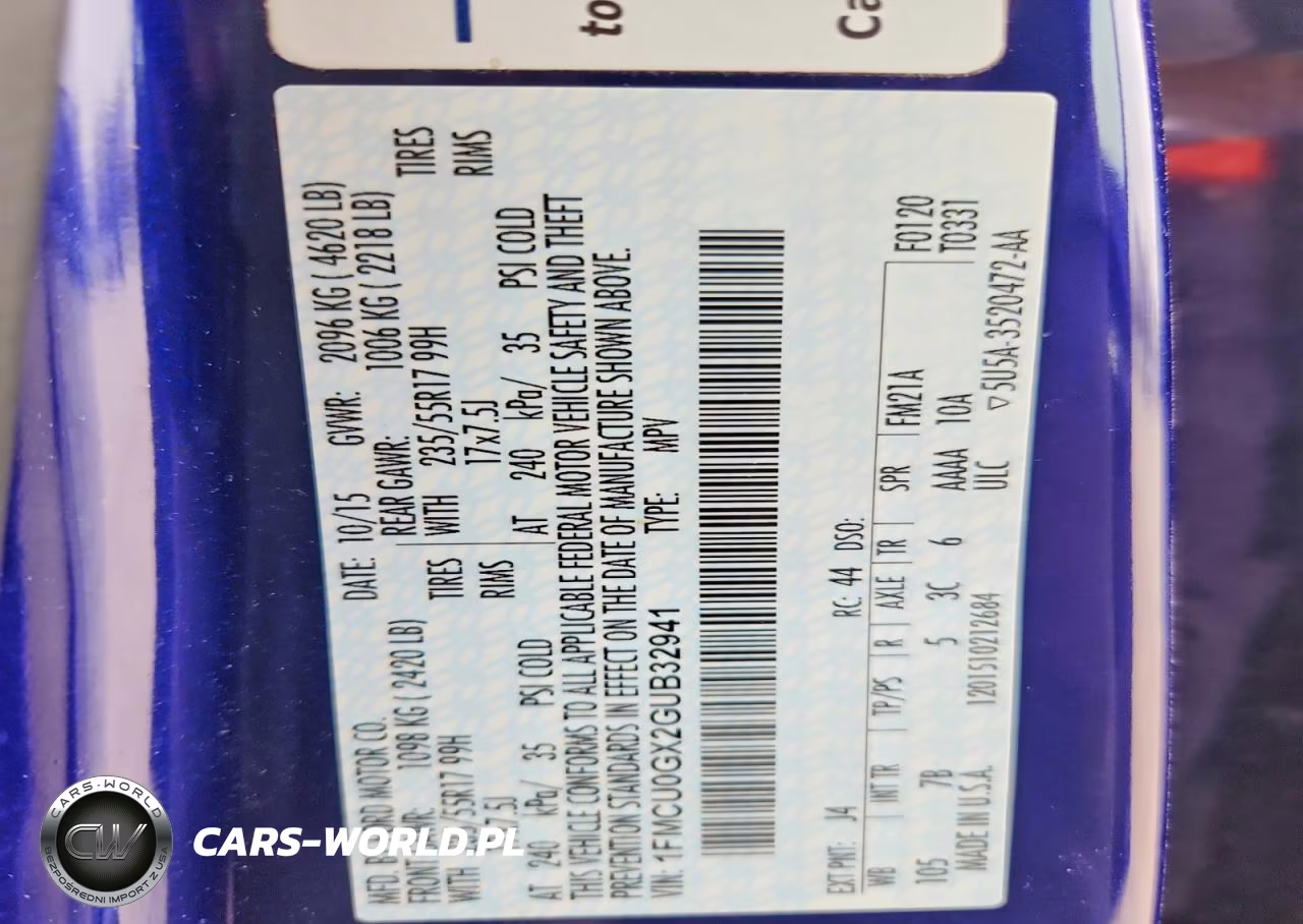2016 Ford Escape Se VIN:1FMCU0GX2GUB32941 - 12