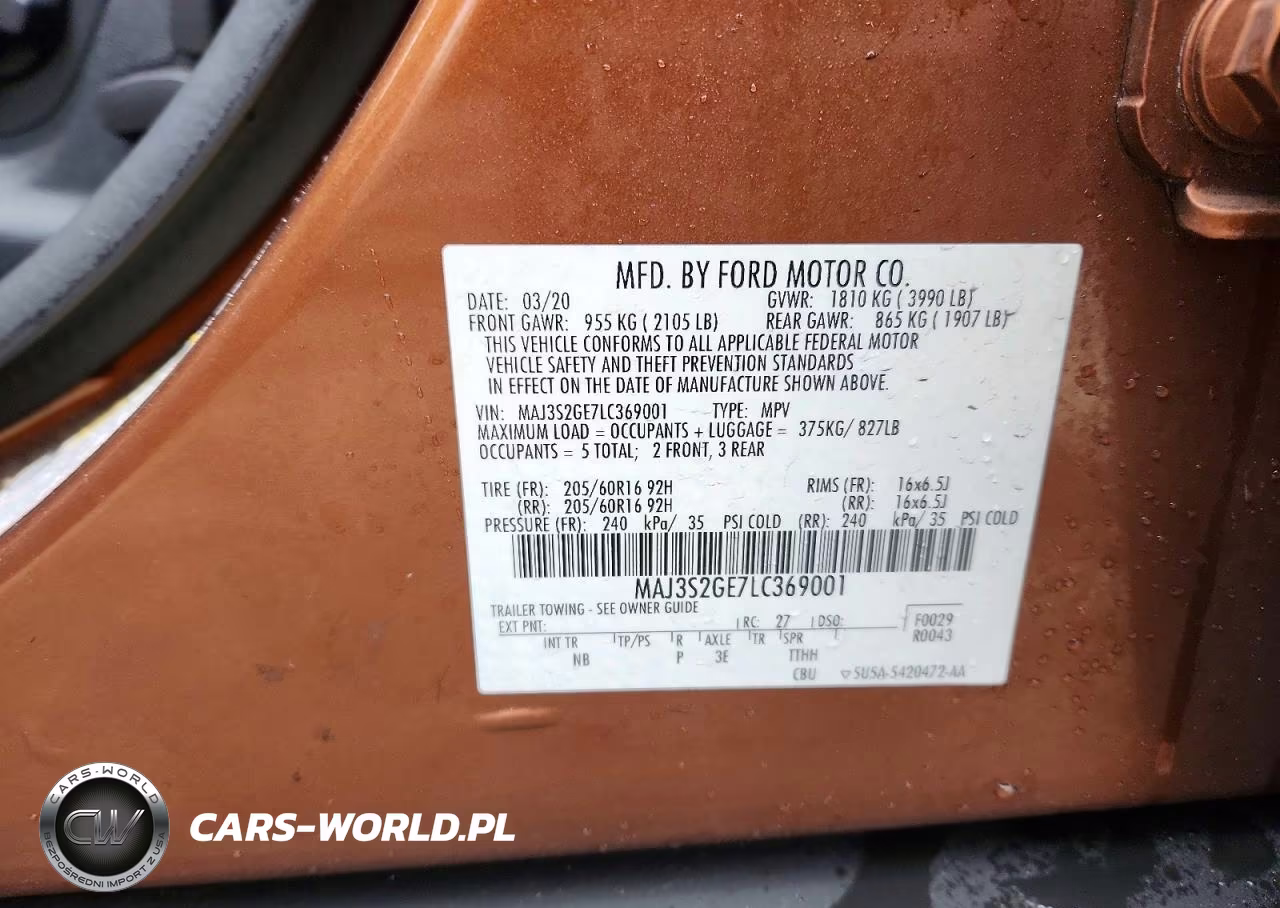 2020 Ford Ecosport Se VIN:MAJ3S2GE7LC369001 - 13
