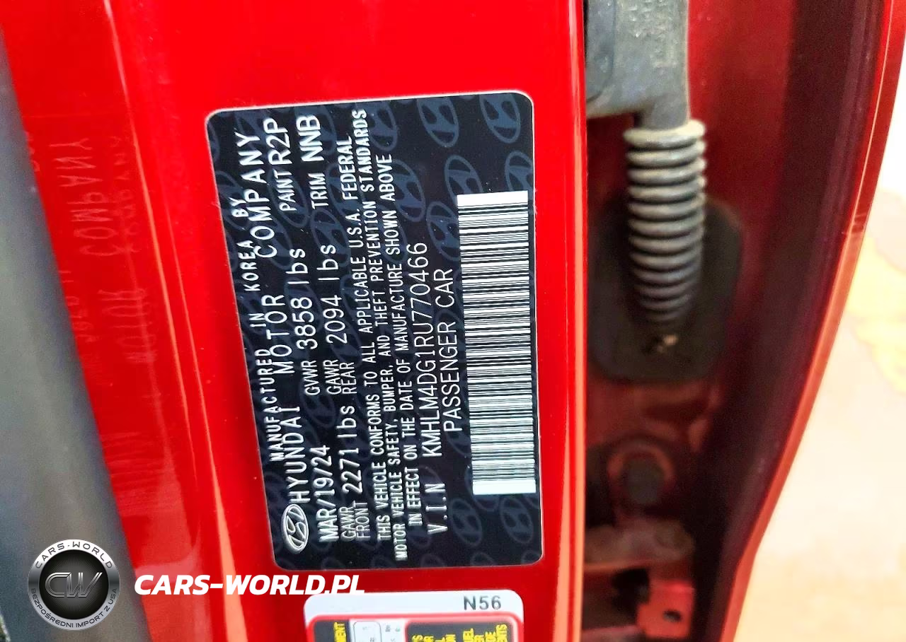 2024 Hyundai Elantra Sel VIN:KMHLM4DG1RU770466 - 12