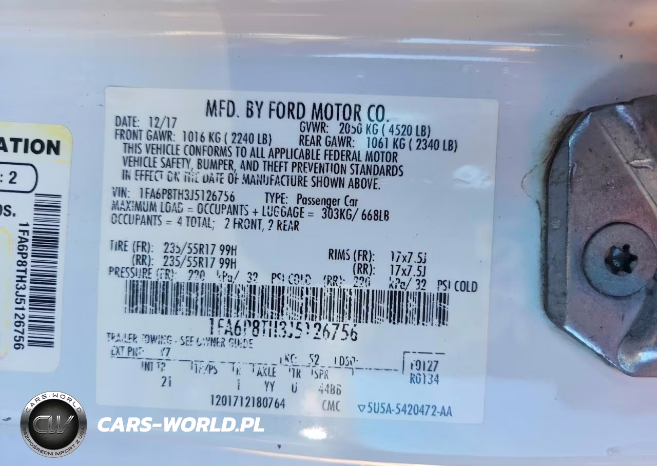 2018 Ford Mustang VIN:1FA6P8TH3J5126756 - 12