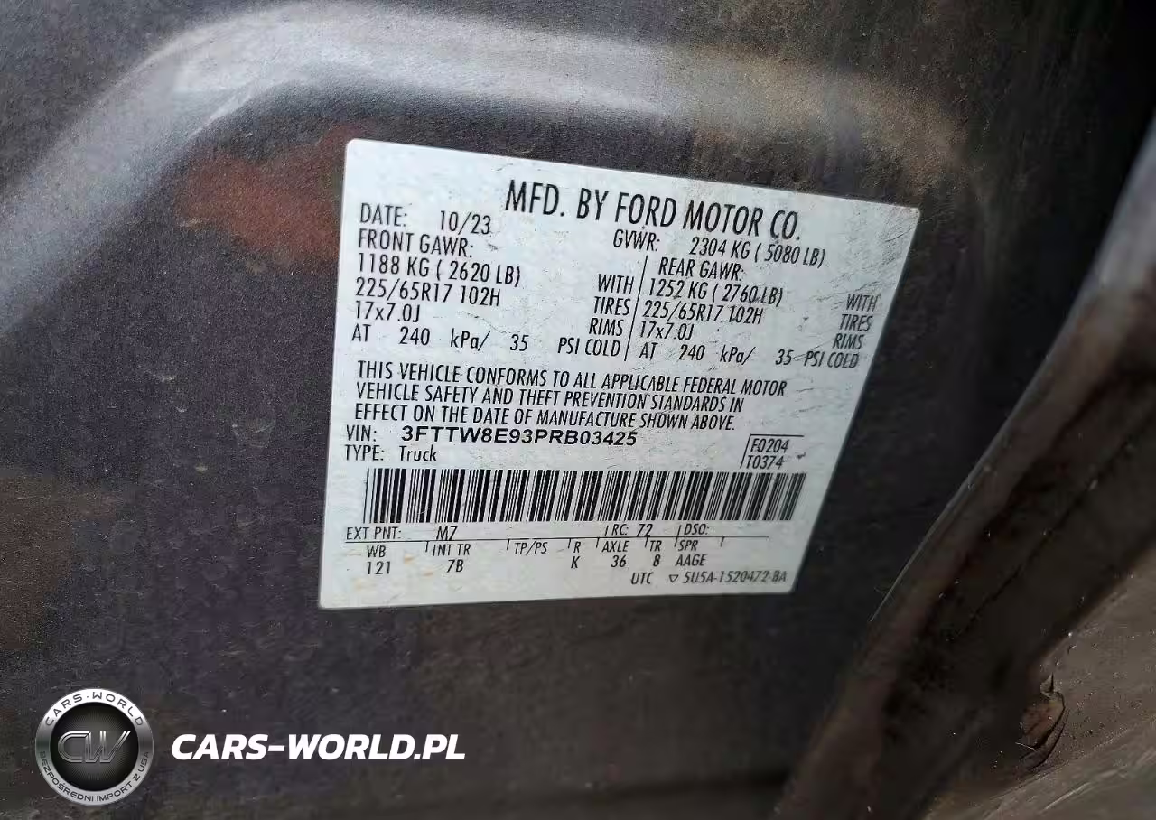 2023 Ford Maverick VIN:3FTTW8E93PRB03425 - 13