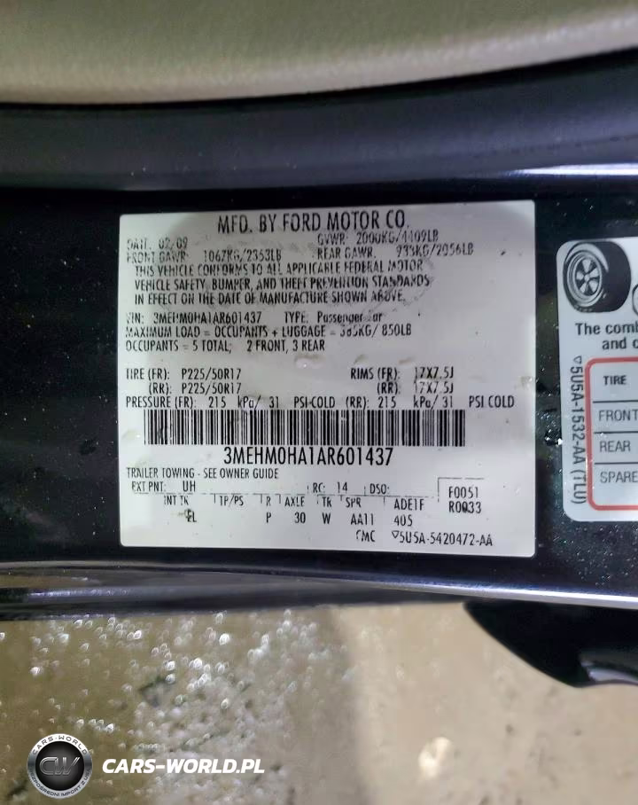 2010 Mercury Milan VIN:3MEHM0HA1AR601437 - 12