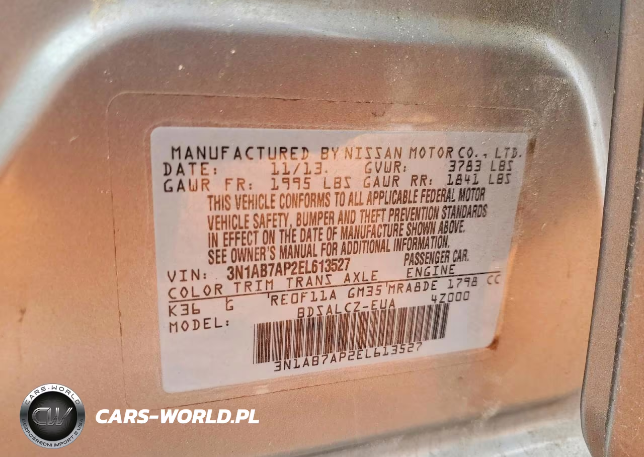 2014 Nissan Sentra S VIN:3N1AB7AP2EL613527 - 12