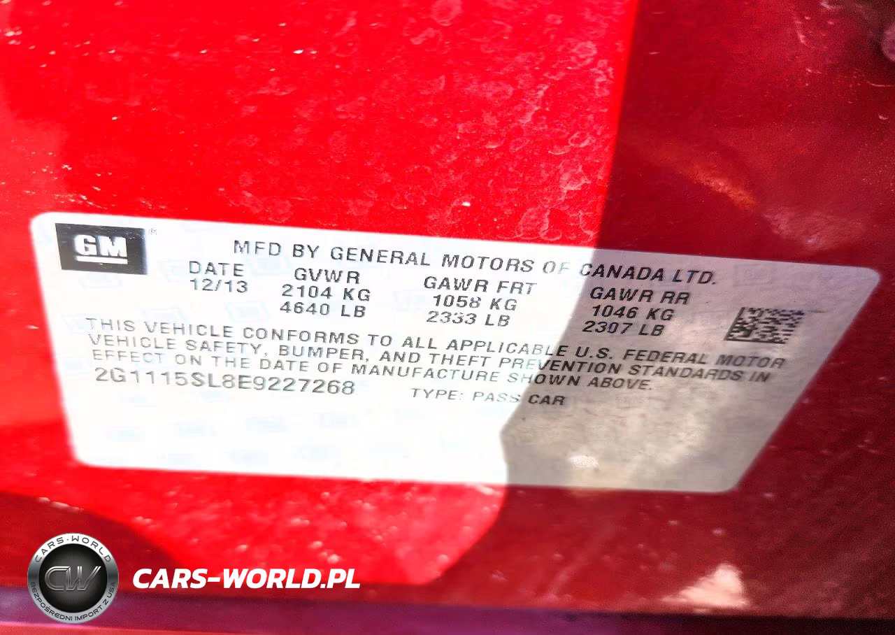 2014 Chevrolet Impala Lt VIN:2G1115SL8E9227268 - 12