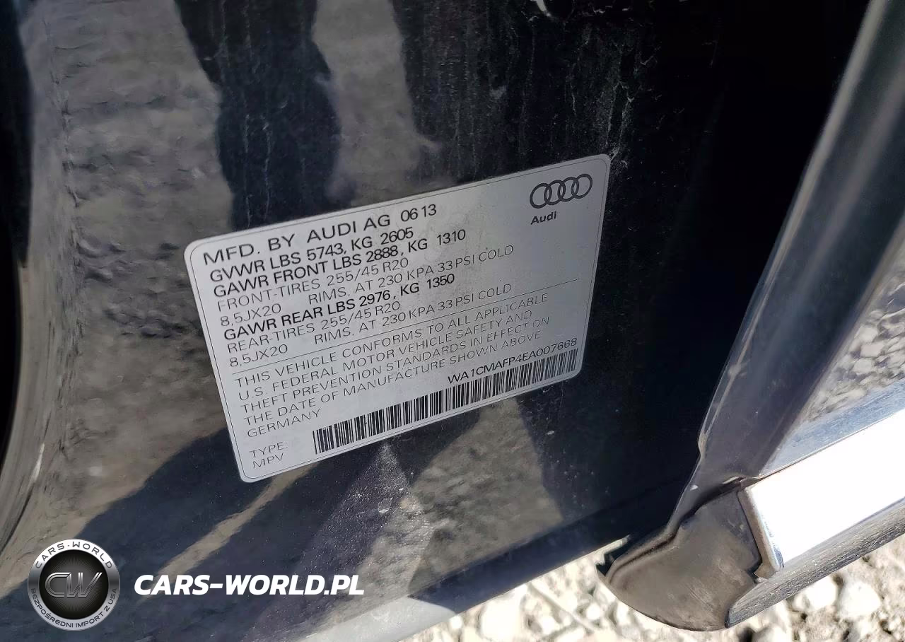 2014 Audi Q5 Tdi Premium Plus VIN:WA1CMAFP4EA007668 - 12