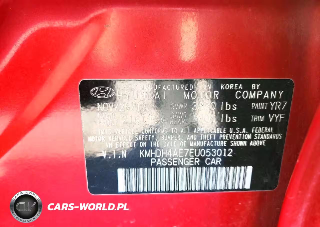 2014 Hyundai Elantra Se VIN:KMHDH4AE7EU053012 - 12