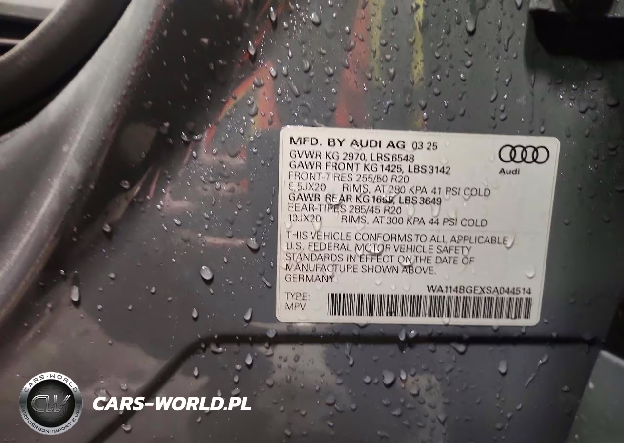 2025 Audi Q6 E-Tron Premium VIN:WA114BGFXSA044514 - 14