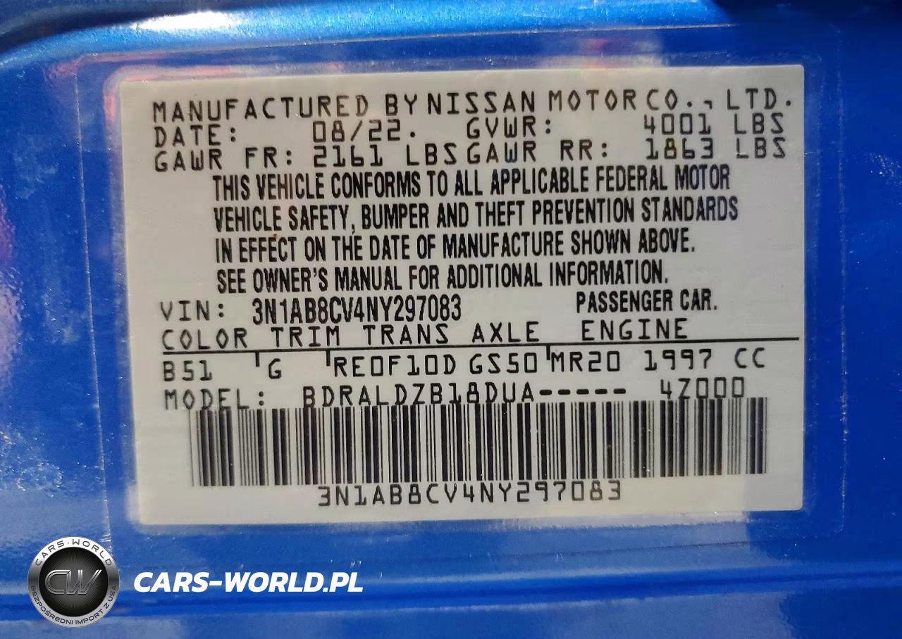 2022 Nissan Sentra Sv VIN:3N1AB8CV4NY297083 - 13