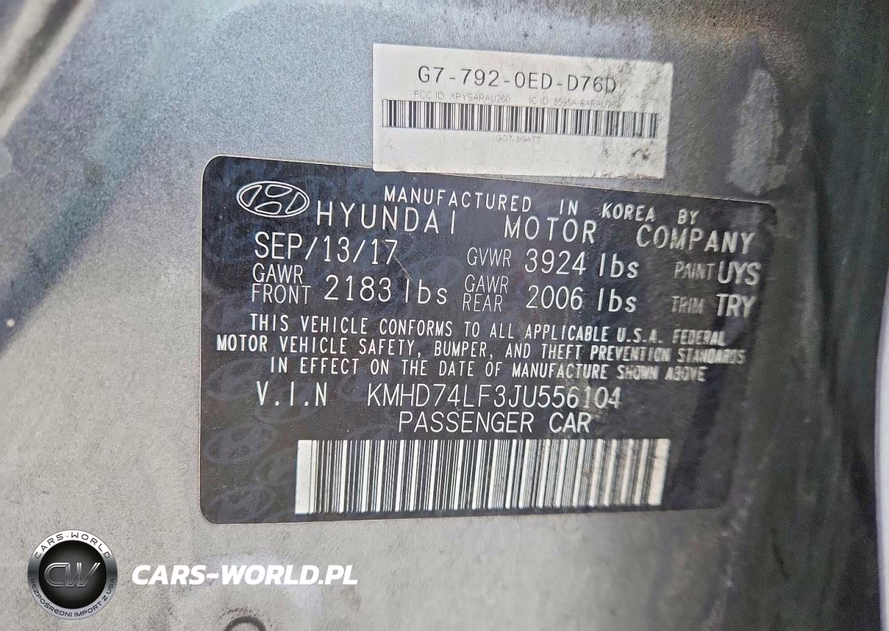 2018 Hyundai Elantra Se VIN:KMHD74LF3JU556104 - 12