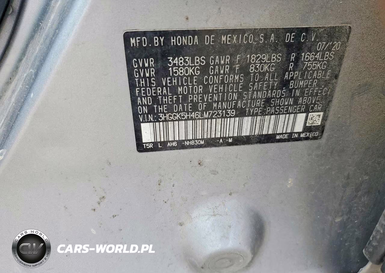 2020 Honda Fit Lx VIN:3HGGK5H46LM723139 - 12