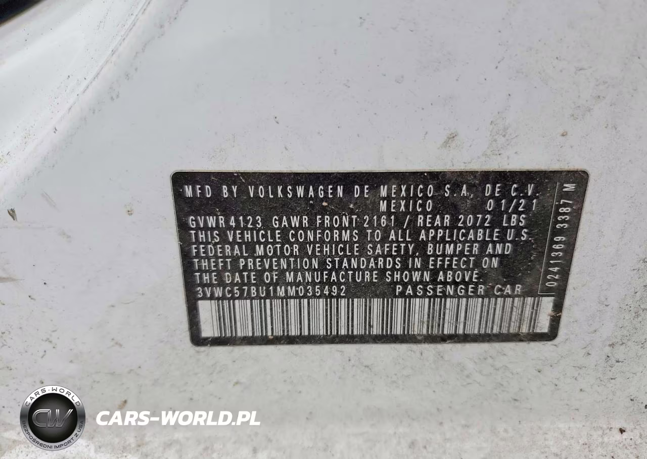 2021 Volkswagen Jetta S VIN:3VWC57BU1MM035492 - 12