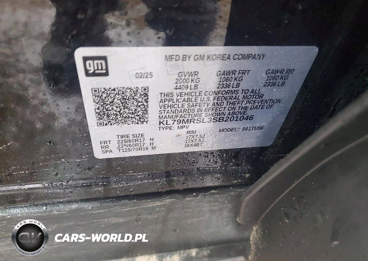 2025 Chev Trailblazer VIN:KL79MRSL3SB201046 - 12